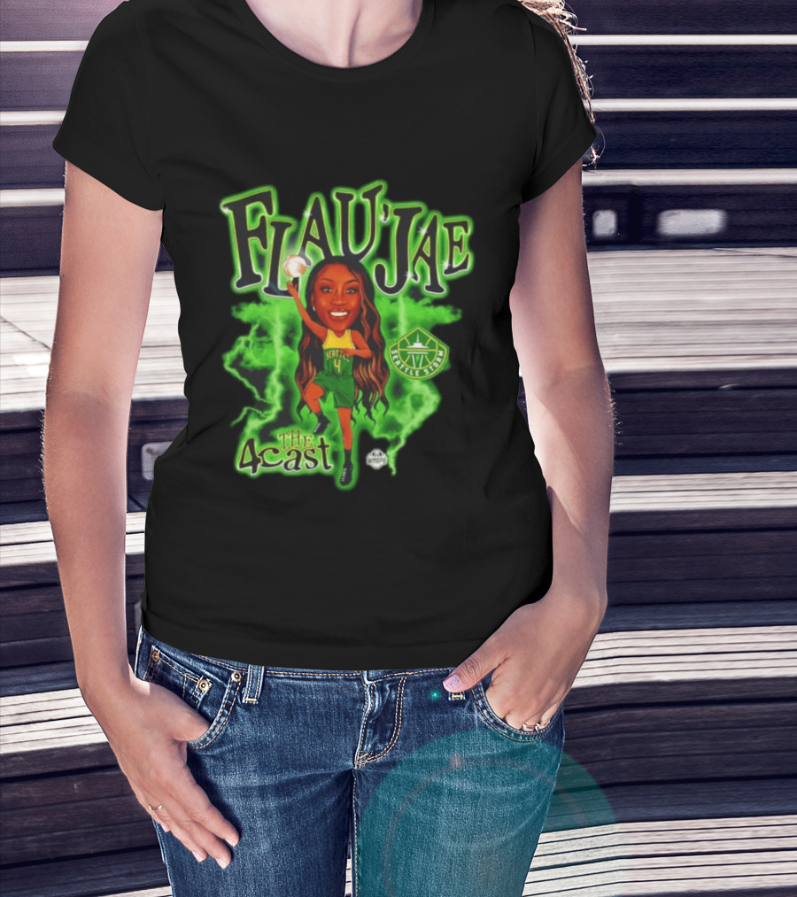 Flau'jae Johnson Seattle Storm The 4cast WNBA T-Shirt