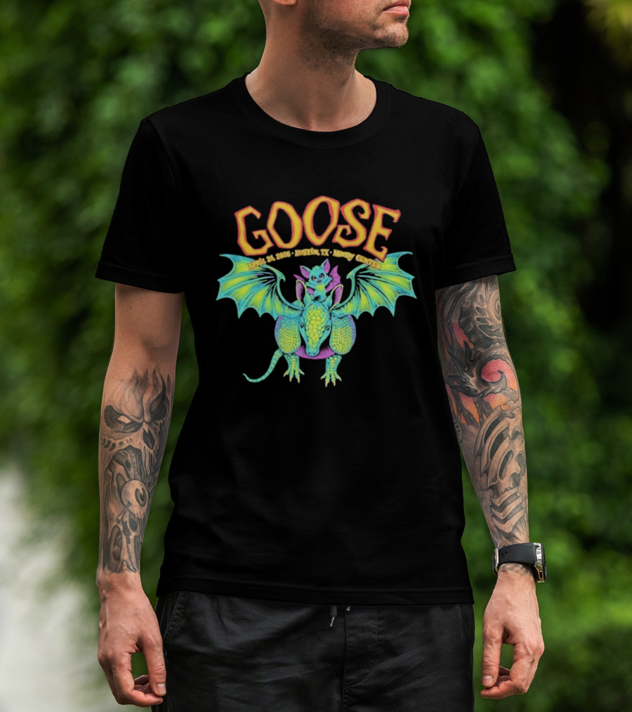 Goose Apr 24 2026 Austin TX Moody Center Dragon Event T-Shirt