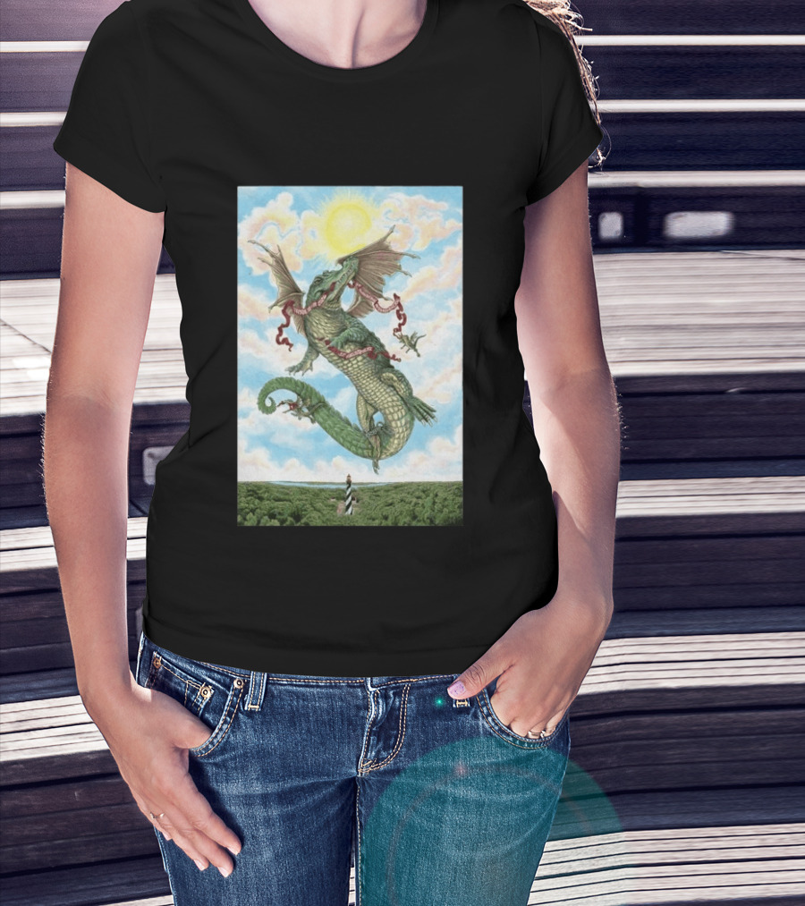 Goose St. Augustine Amphitheatre Concert April 18 19 2026 Flying Dragon And Lighthouse T-Shirt