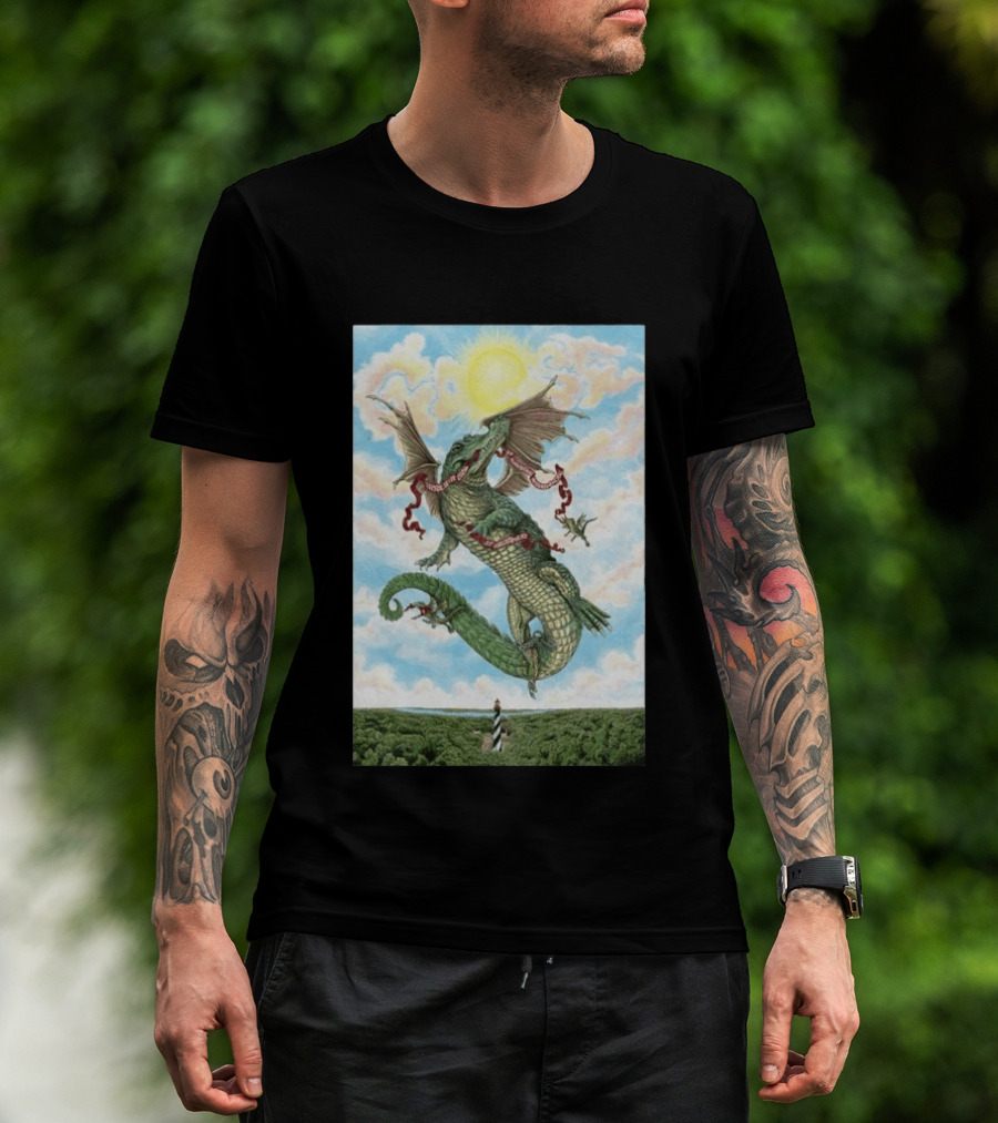 Goose St. Augustine Amphitheatre Concert April 18 19 2026 Flying Dragon And Lighthouse T-Shirt