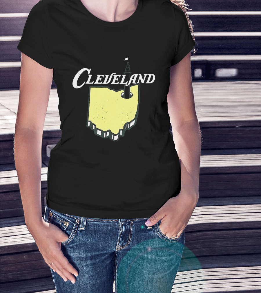 Cleveland Golf 2026 Ohio Map Tower T-Shirt