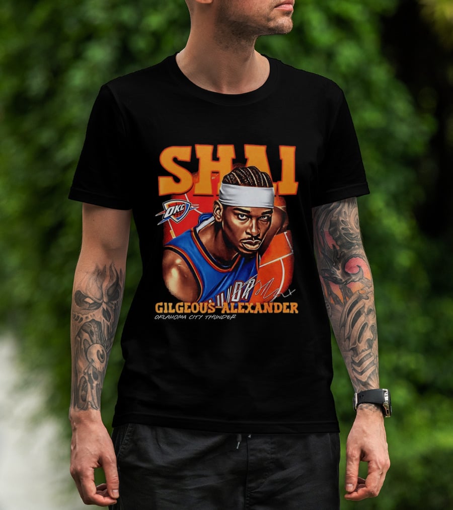 Shai Gilgeous Alexander Oklahoma City Thunder NBA OKC Basketball T-Shirt