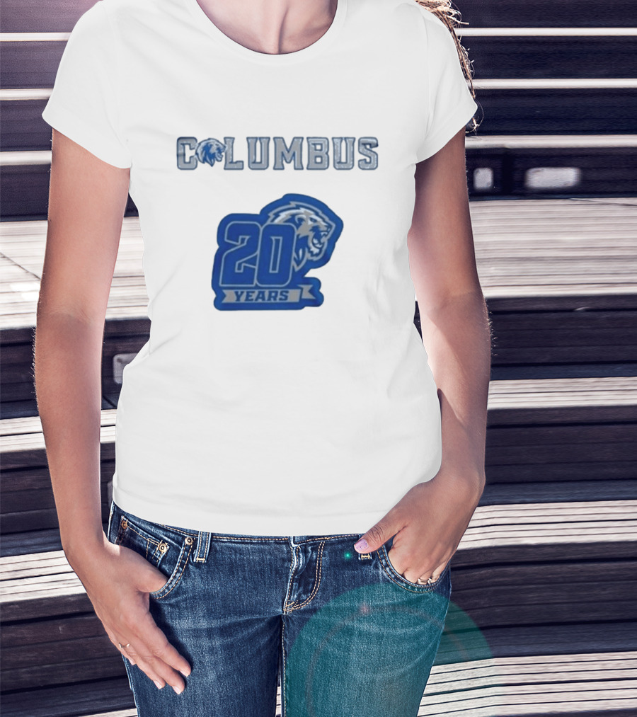 Columbus Lions 20 Years Celebration T-Shirt