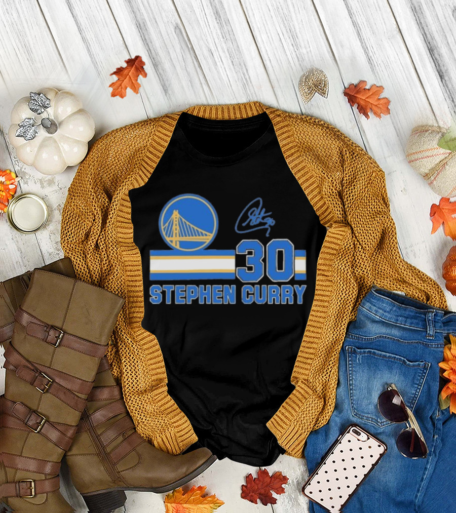 Stephen Curry Golden State Warriors 30 Signature T-Shirt