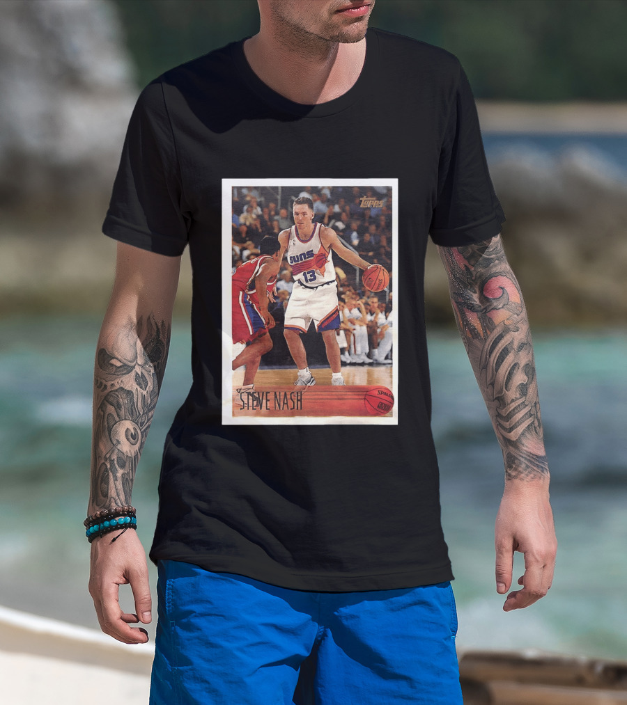 Steve Nash Phoenix Suns Topps NBA Card 13 T-Shirt