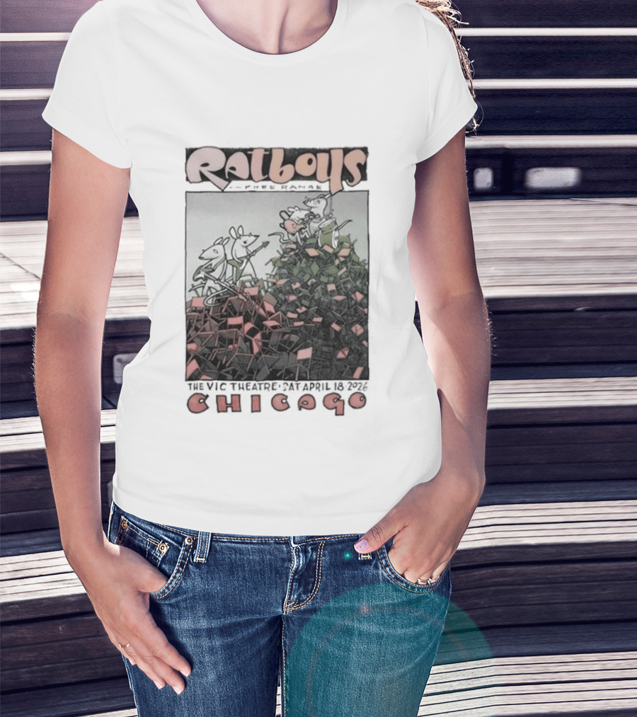Ratboys Live At The Vic Theatre April 18 2026 Chicago IL T-Shirt