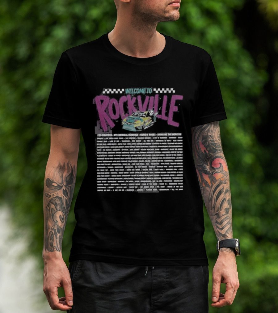 Welcome To Rockville Daytona Beach FL May 7 To 10 2026 Devil Horns Music Festival Lineup T-Shirt