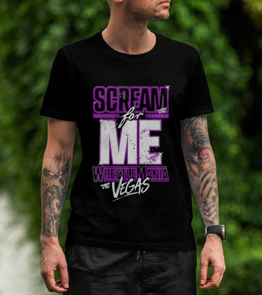 WWE WrestleMania Scream For Me Vegas Paige T-Shirt