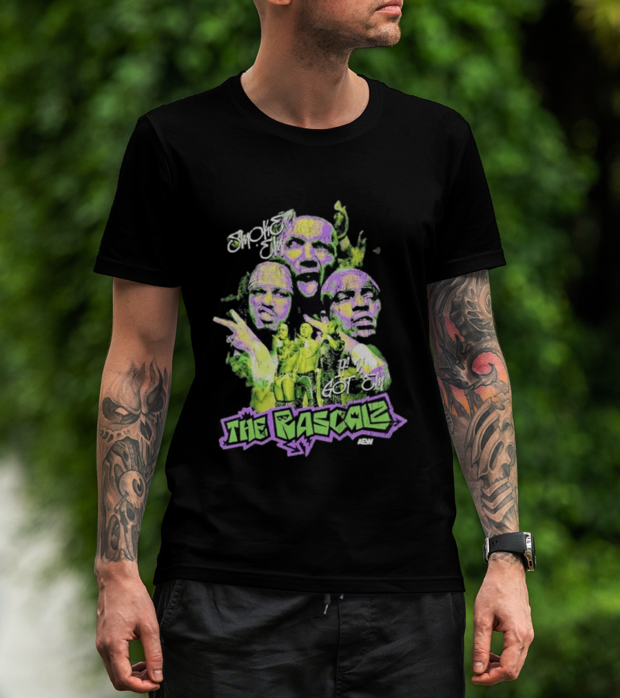 AEW The Rascalz Smoke Em If You Got Em Vibrant Wrestling Crew T-Shirt