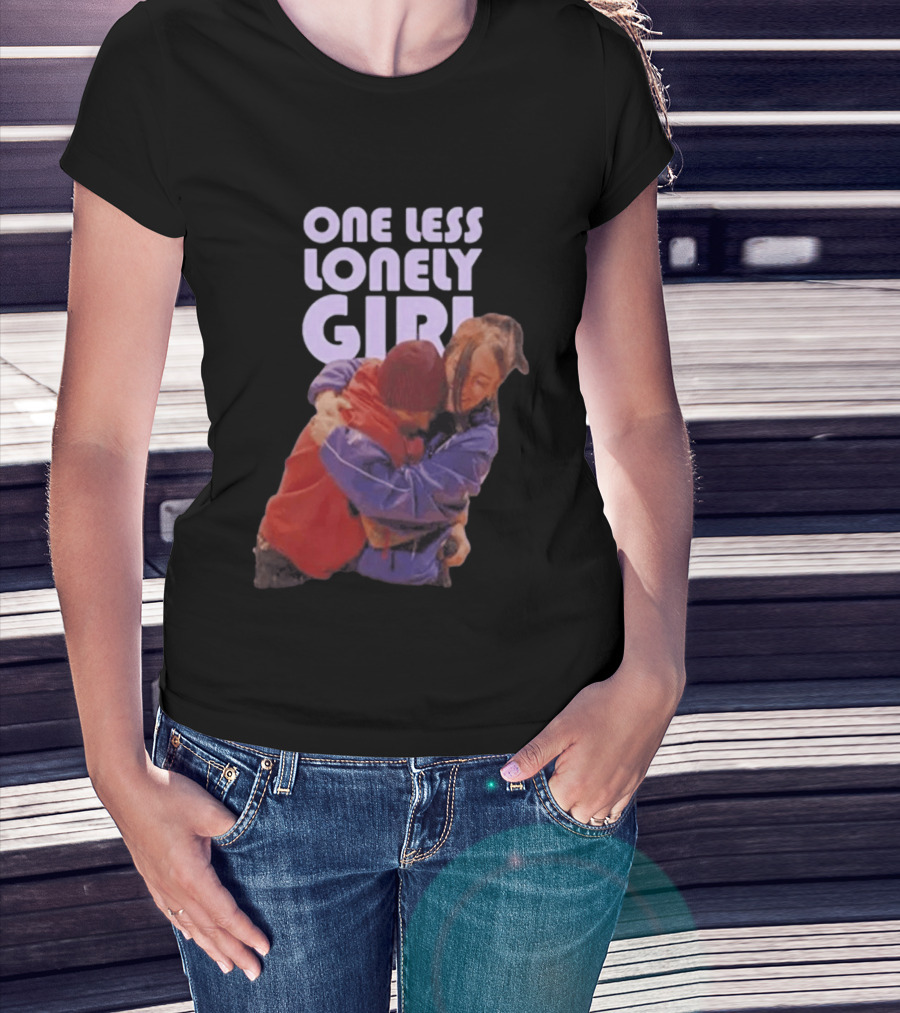 One Less Lonely Girl Billie Eilish Justin Bieber Hug T-Shirt