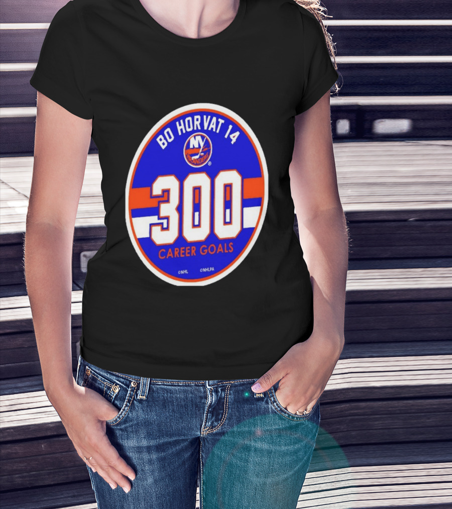 Bo Horvat 14 Islanders NHL 300 Career Goals T-Shirt