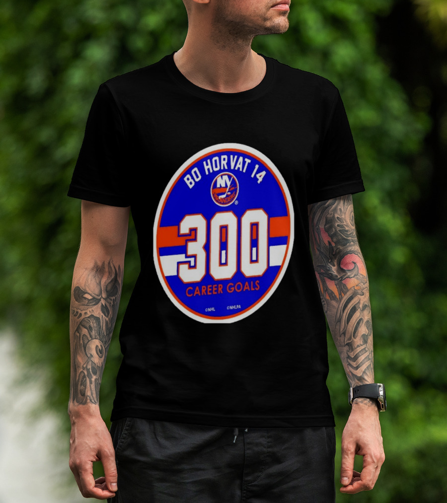 Bo Horvat 14 Islanders NHL 300 Career Goals T-Shirt