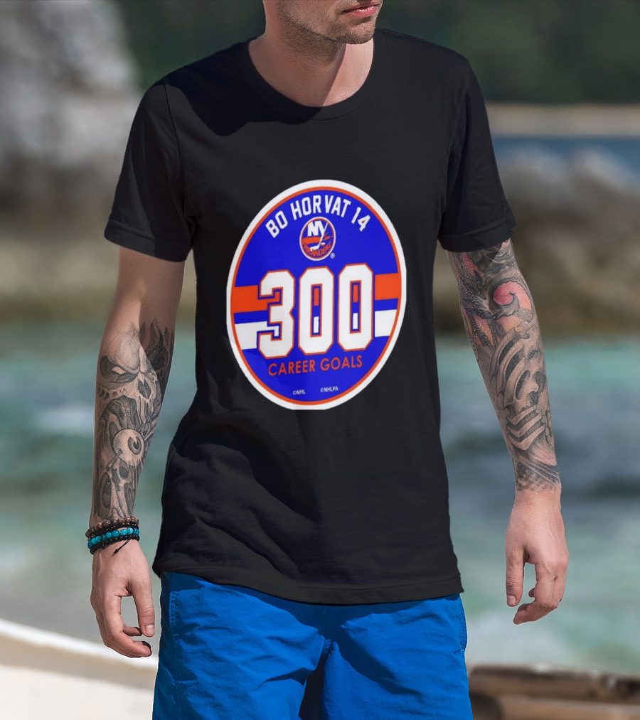 Bo Horvat 14 Islanders NHL 300 Career Goals T-Shirt