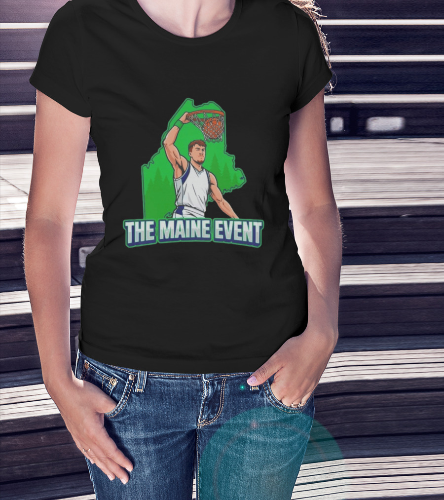 The Maine Event Basketball Dunking Athlete T-Shirt