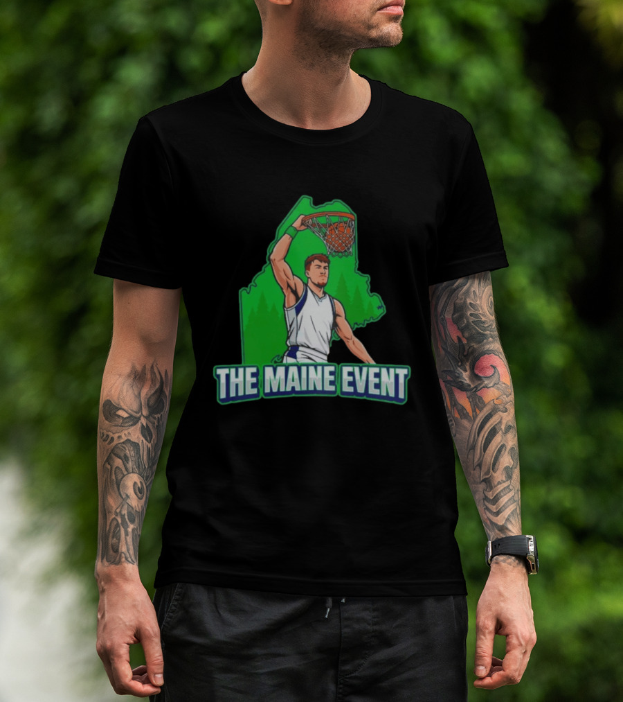 The Maine Event Basketball Dunking Athlete T-Shirt