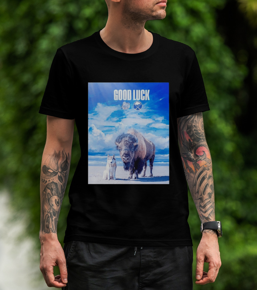 Good Luck Jacksonville Icemen Buffalo Sabres NHL Team Game 1 Buffalo Beach Sky T-Shirt