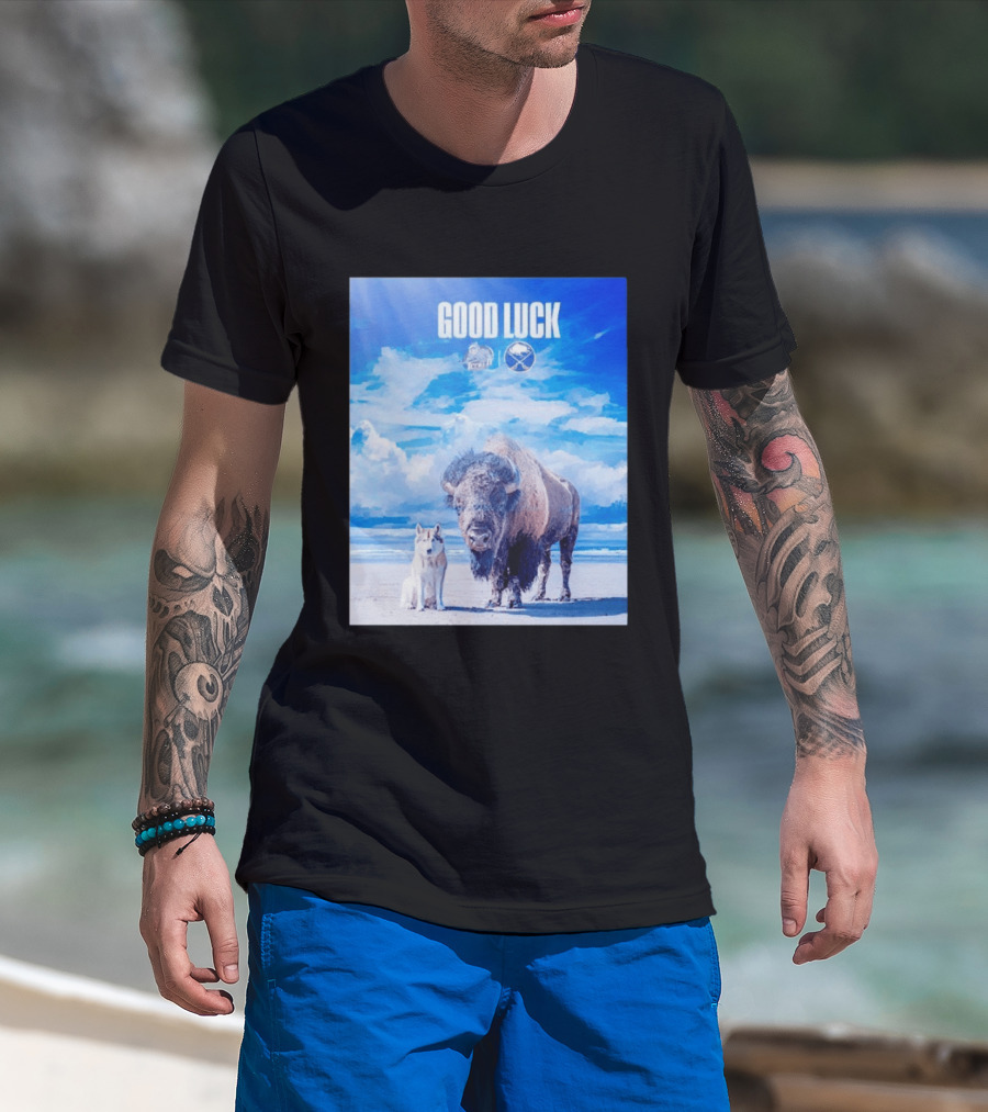 Good Luck Jacksonville Icemen Buffalo Sabres NHL Team Game 1 Buffalo Beach Sky T-Shirt
