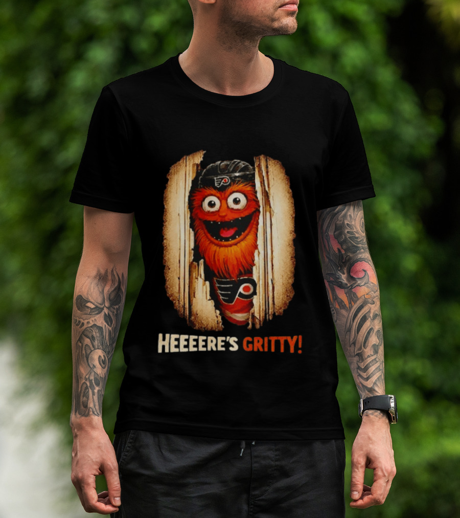 Heeere's Gritty Philadelphia Flyers Hockey T-Shirt