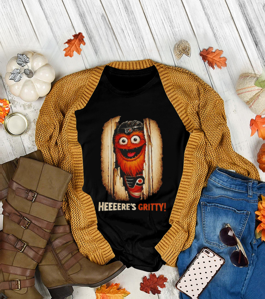 Heeere's Gritty Philadelphia Flyers Hockey T-Shirt