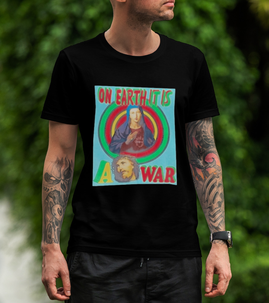Houston Texans Saint Michael On Earth It Is A War T-Shirt