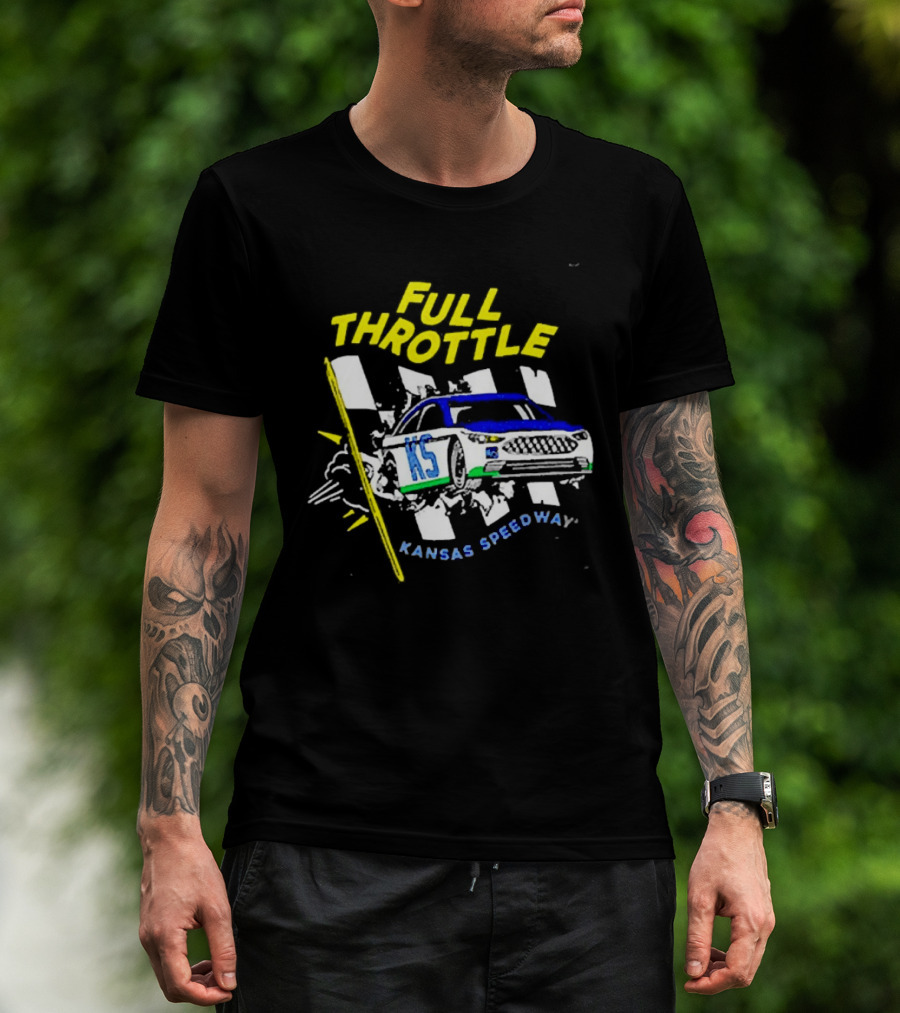 Full Throttle Kansas Speedway KS Racing Car Adventure T-Shirt