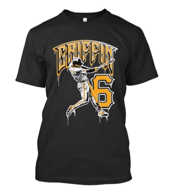 Konnor Griffin 6 Pittsburgh Pirates Dynamic Swinging Player T-Shirt