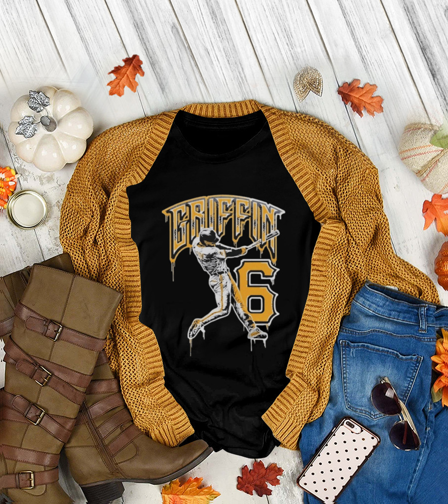 Konnor Griffin 6 Pittsburgh Pirates Dynamic Swinging Player T-Shirt