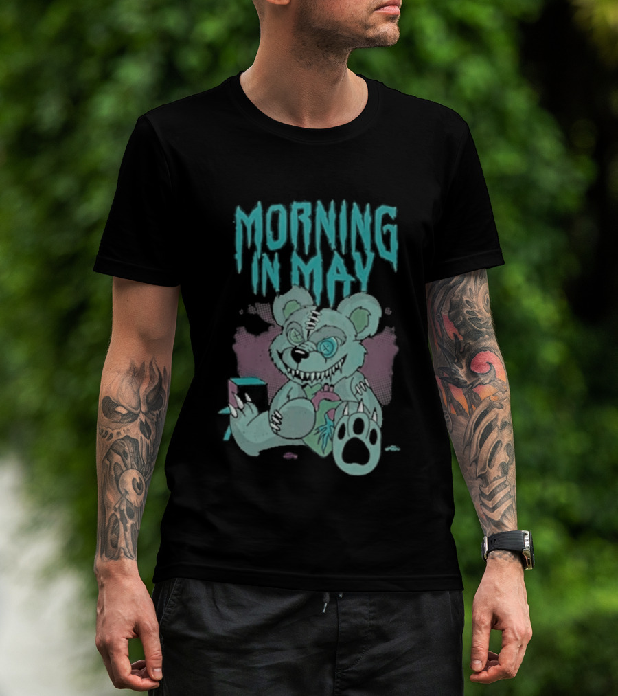 Morning In May Deaddy Bear Pink And Blue Teddy T-Shirt