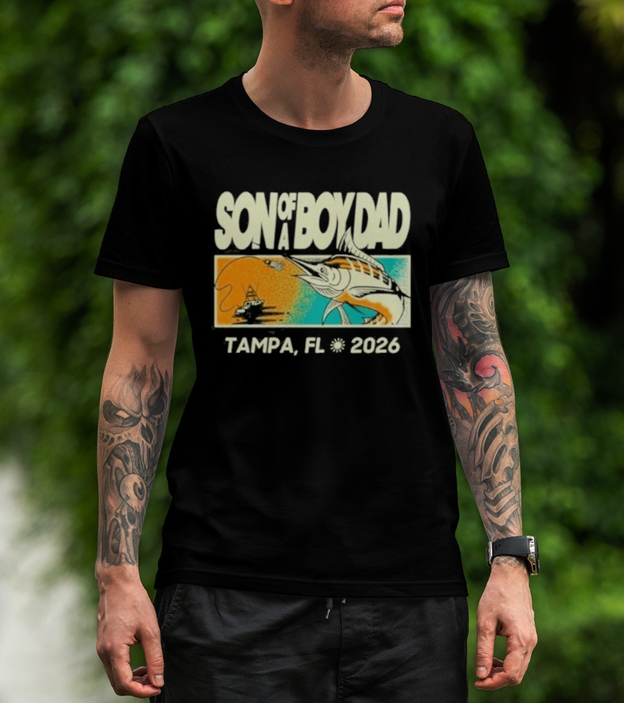 Son Of A Boy Dad Fish Pocket Tampa FL 2026 T-Shirt