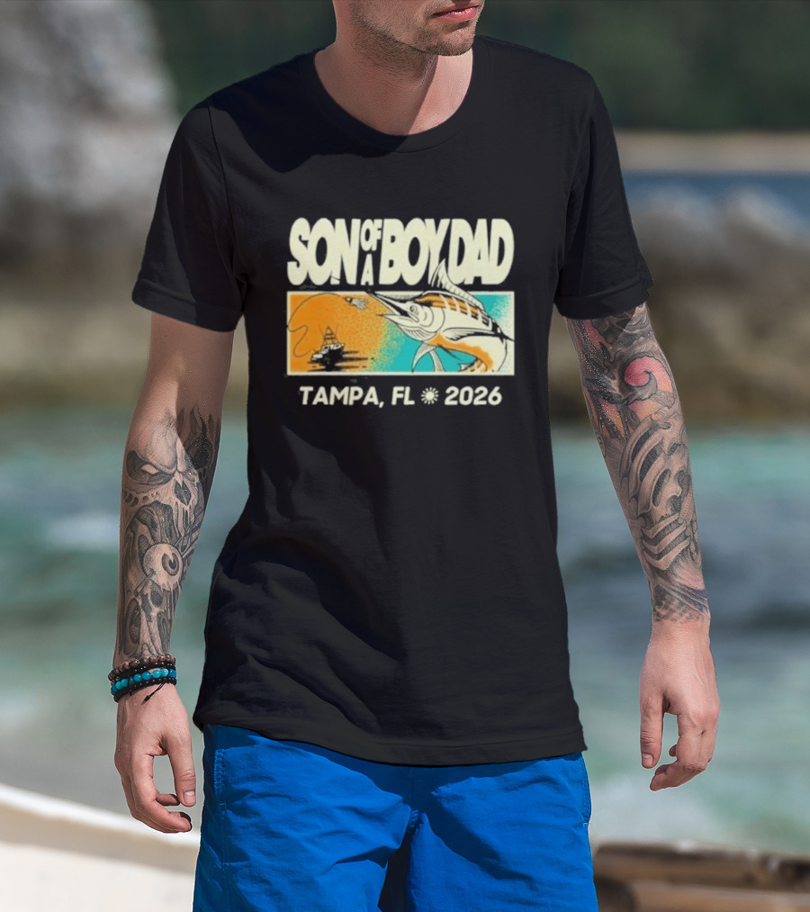 Son Of A Boy Dad Fish Pocket Tampa FL 2026 T-Shirt