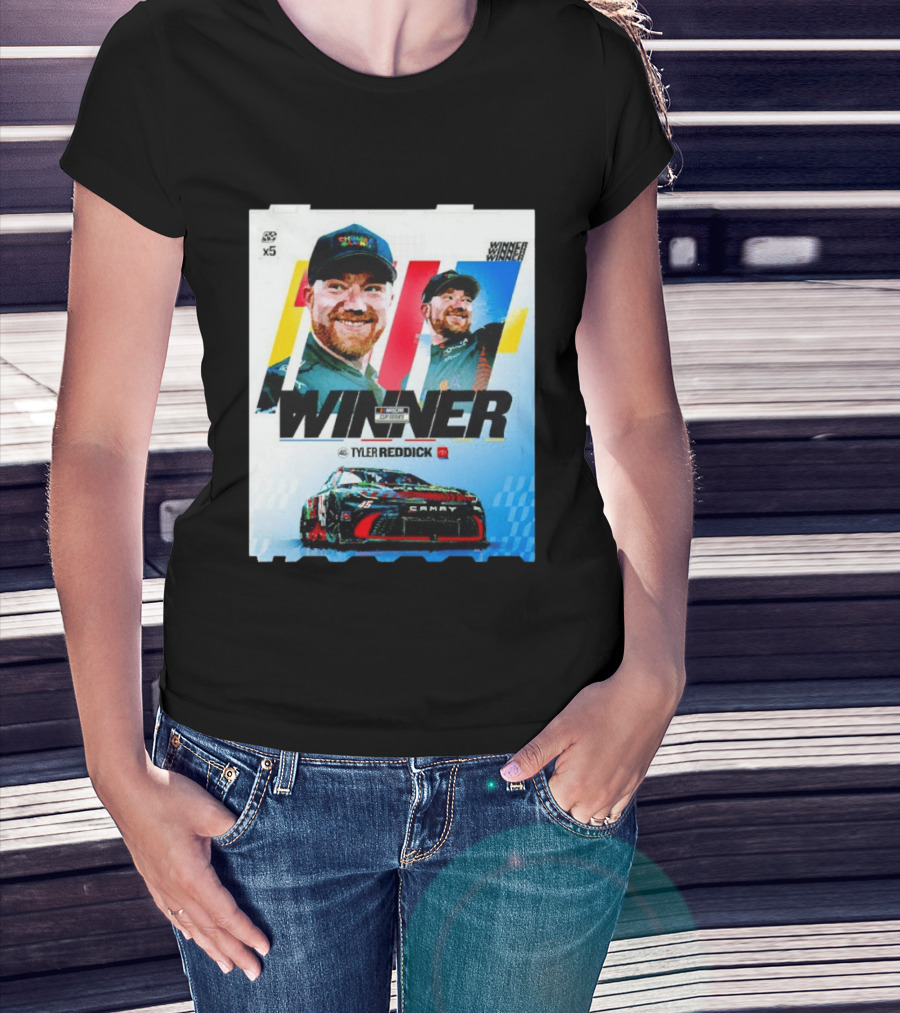 Winner Tyler Reddick NASCAR Kansas Speedway Victory Car Chevrolet Camaro T-Shirt