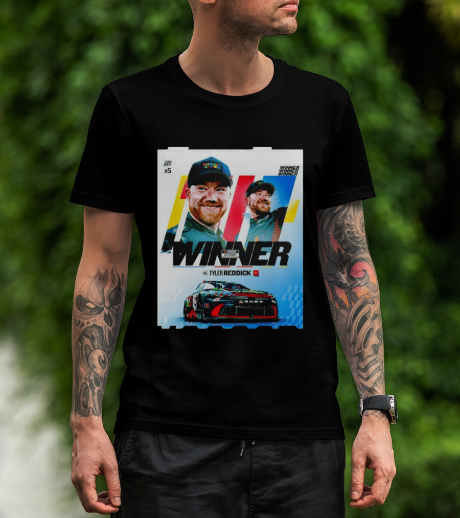 Winner Tyler Reddick NASCAR Kansas Speedway Victory Car Chevrolet Camaro T-Shirt