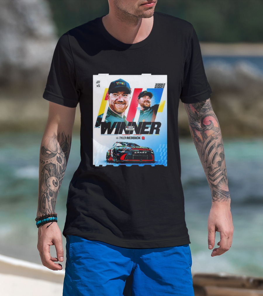 Winner Tyler Reddick NASCAR Kansas Speedway Victory Car Chevrolet Camaro T-Shirt