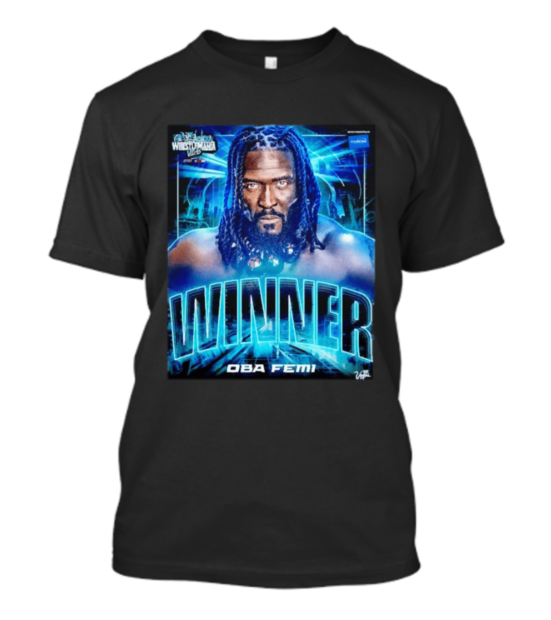 Winner WWE Superstar Oba Femi WrestleMania 42 Vegas Victory T-Shirt