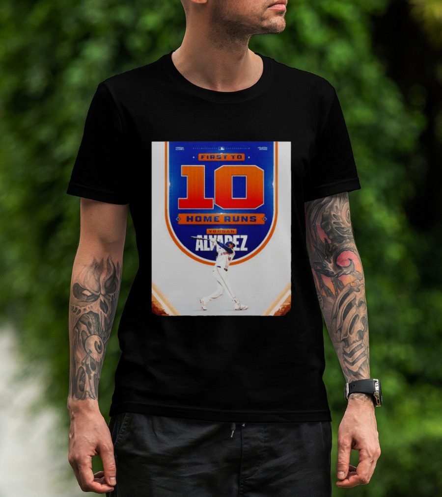 Yordan Alvarez First To 10 Home Runs Houston Astros MLB T-Shirt