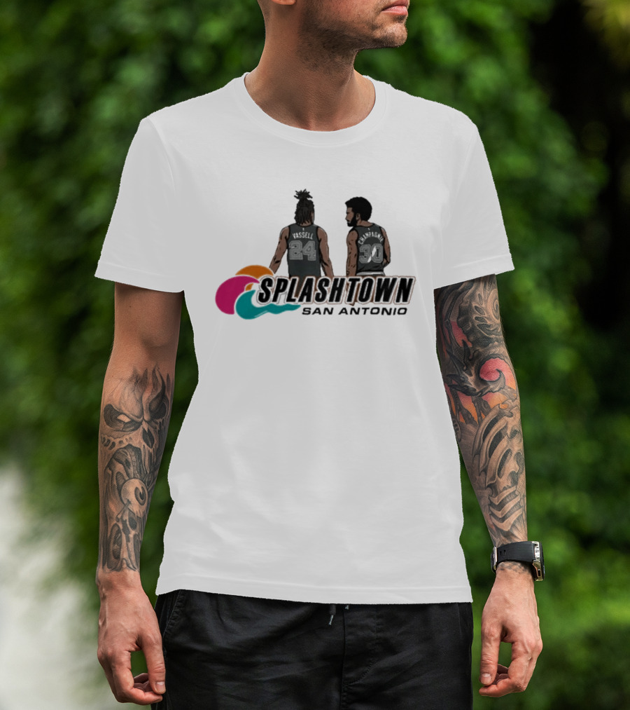 Splashtown San Antonio Devin Vassell 24 Julian Champagnie 30 T-Shirt