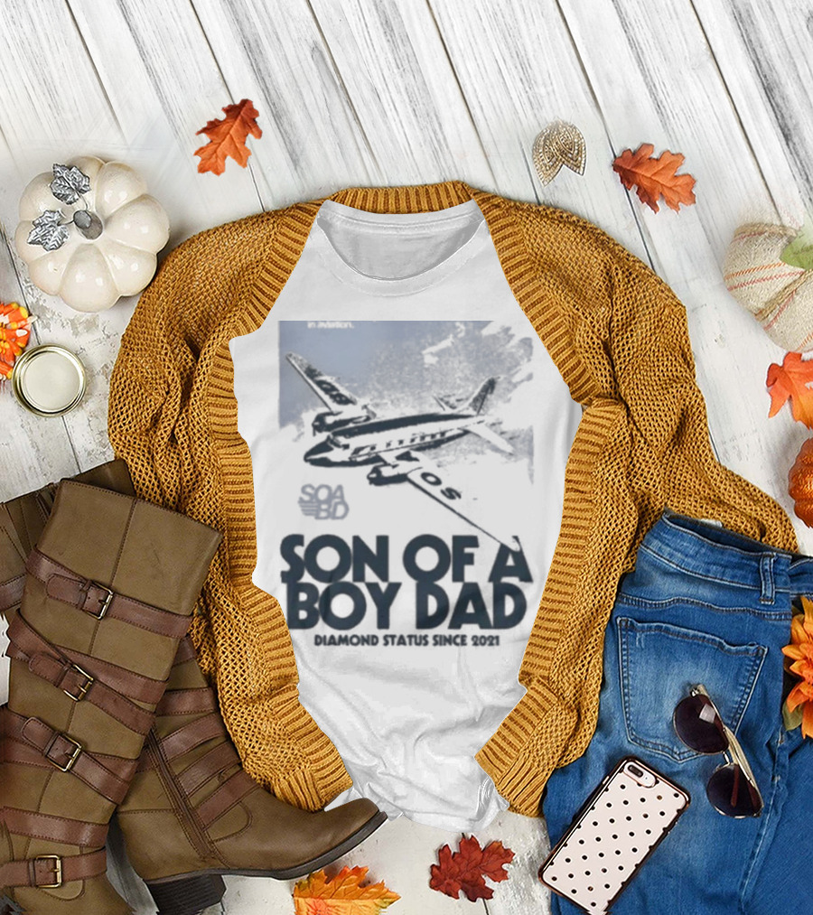 Son of a Boy Dad Airline Pocket T-Shirt