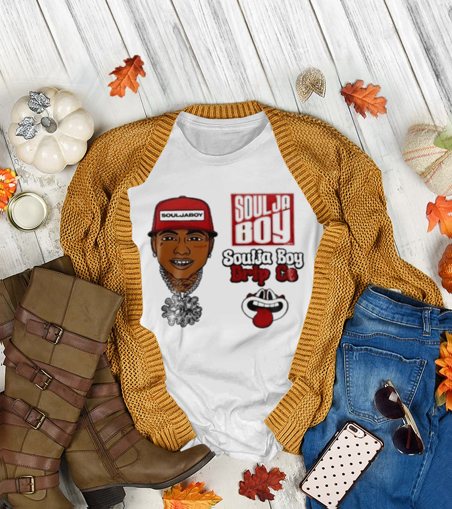 Soulja Boy Drip Co Tour 2026 Grills and Hat Collection T-Shirt