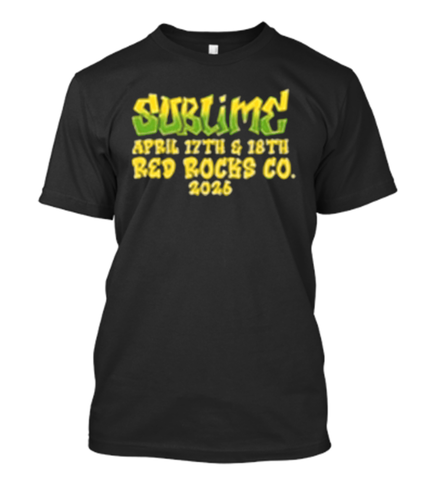 Sublime April 17th & 18th Red Rocks CO 2026 T-Shirt
