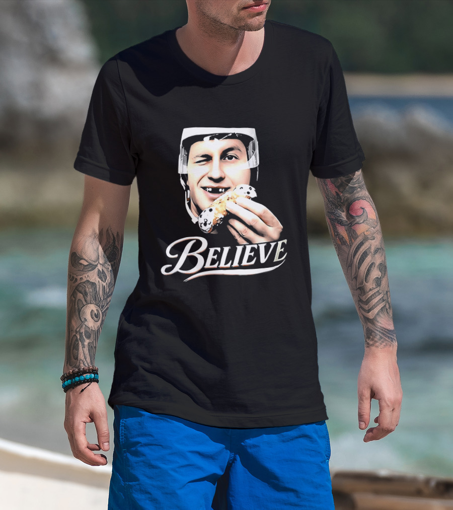 Believe Jack Hughes Big Head Philadelphia Flyers NHL T-Shirt