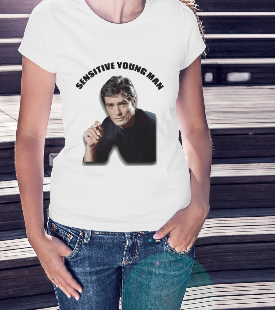 Sensitive Young Man Iconic Actor Cigarette T-Shirt
