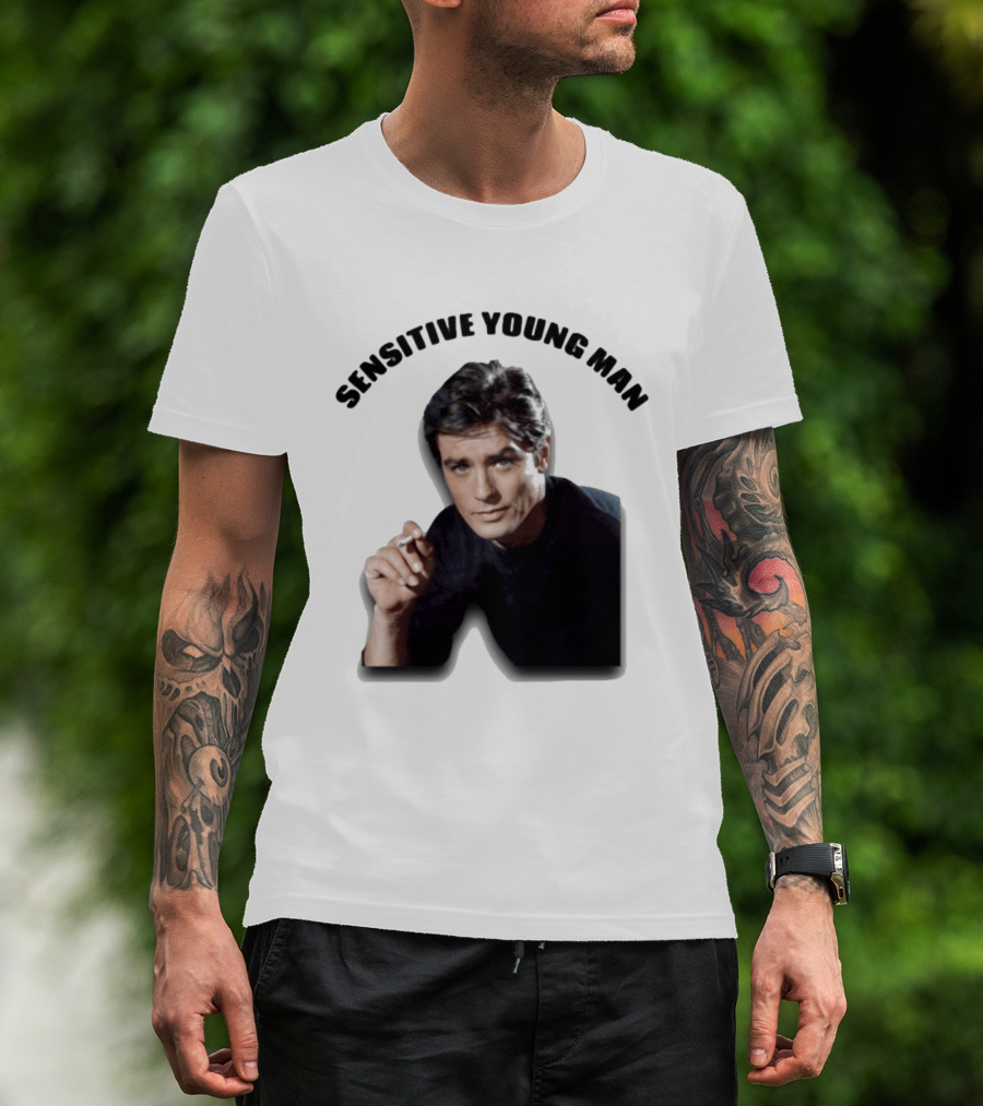 Sensitive Young Man Iconic Actor Cigarette T-Shirt