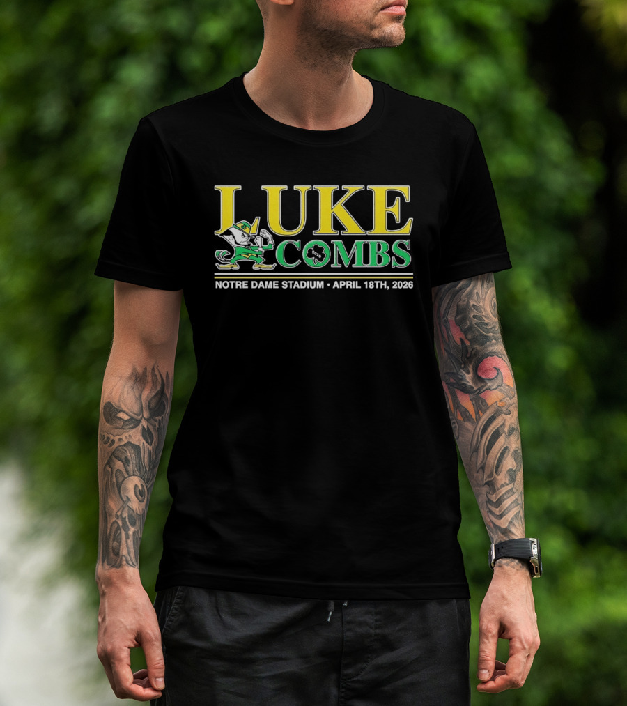 Luke Combs Notre Dame Stadium April 18 2026 Notre Dame Fighting Irish T-Shirt