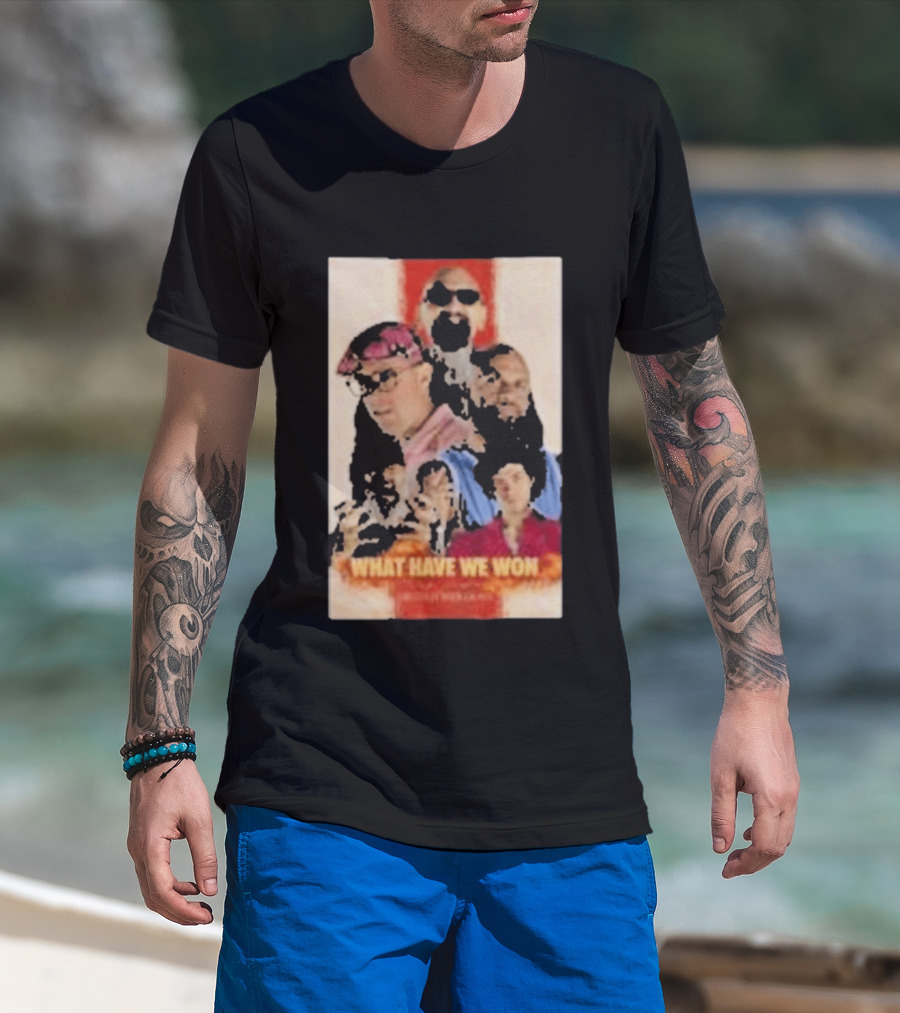 What Have We Won Marshmallow Napalm Band Members Collage T-Shirt