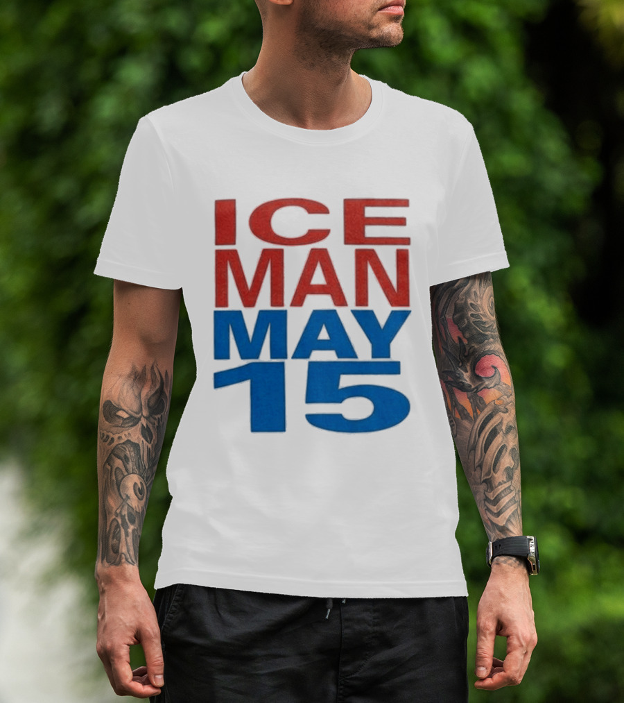 Iceman May 15 Bold Red Blue T-Shirt