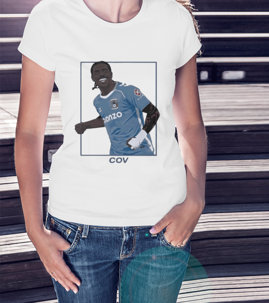 Coventry City FC Haji Wright Monzo Sponsor Premier League Comeback T-Shirt