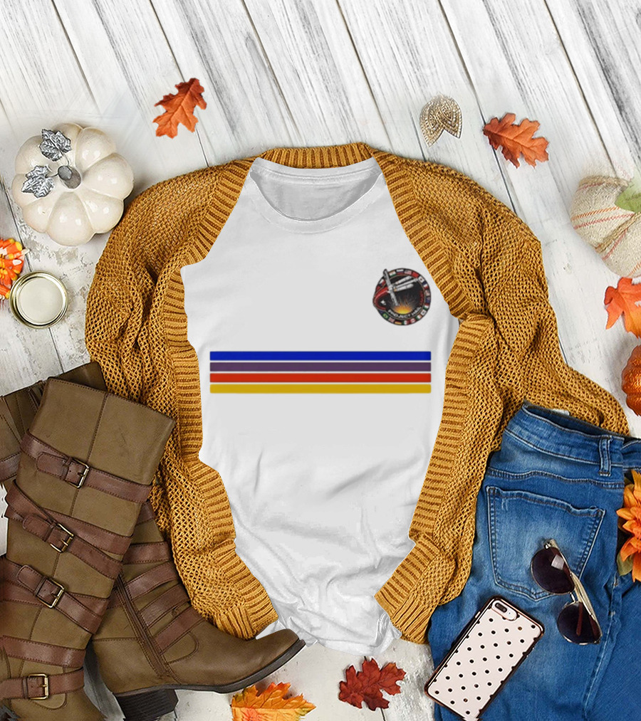 Ryan Gosling Project Hail Mary Mission Patch Rainbow Stripes T-Shirt