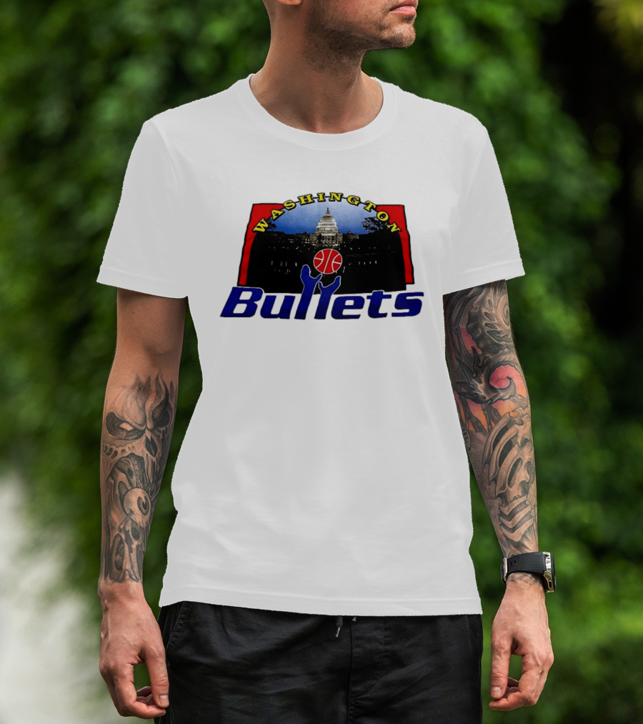 Washington Bullets Capitol Basketball T-Shirt