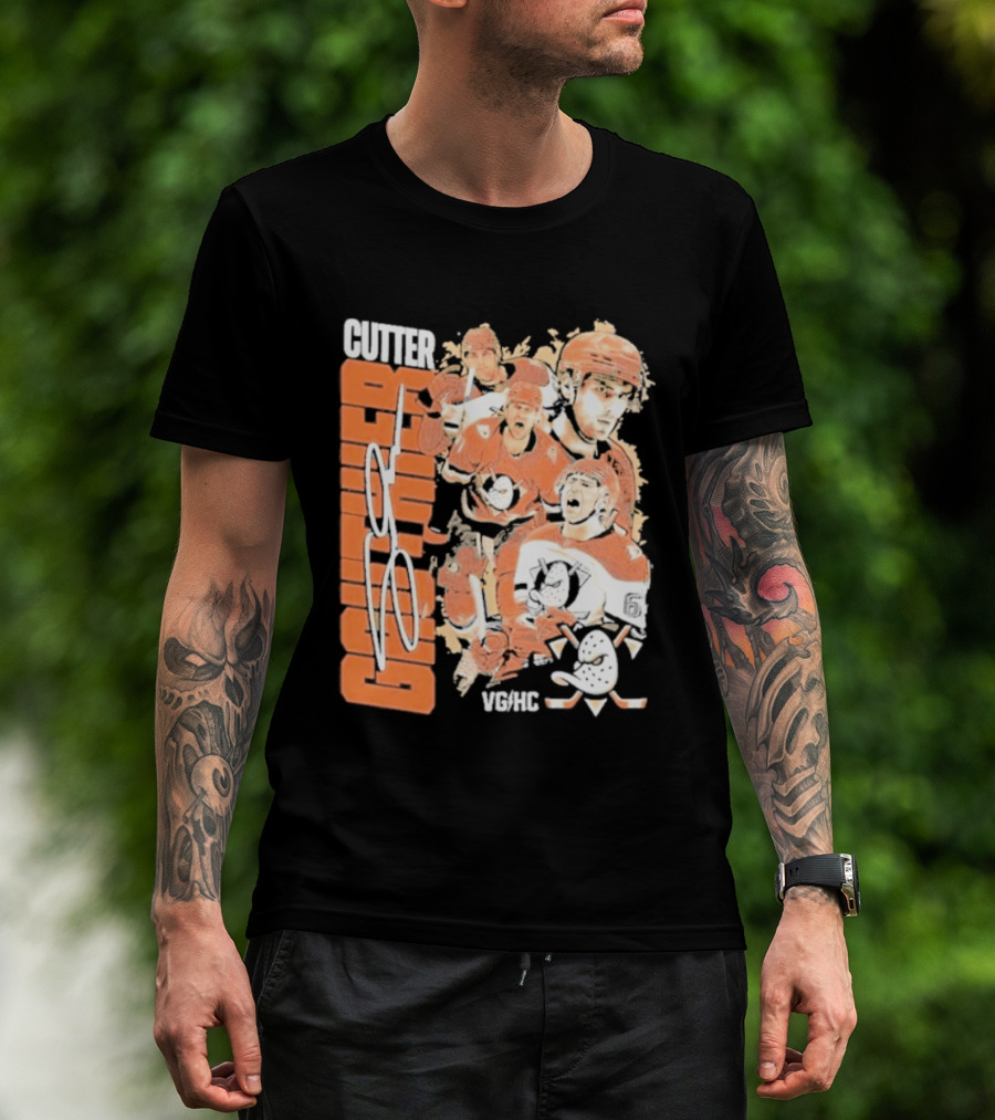 Anaheim Ducks Cutter The Sniper Hockey Collage 2026 T-Shirt