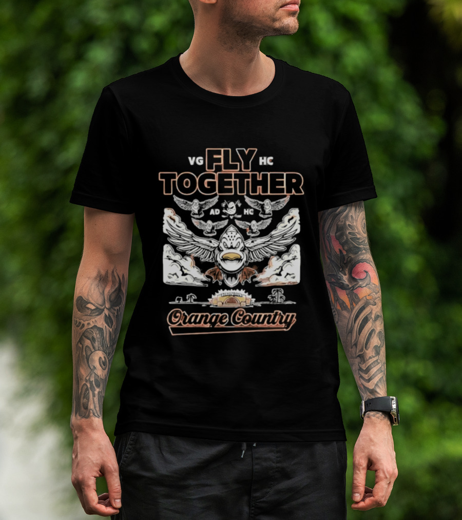 Anaheim Ducks Fly Together Formation Orange County 2026 T-Shirt